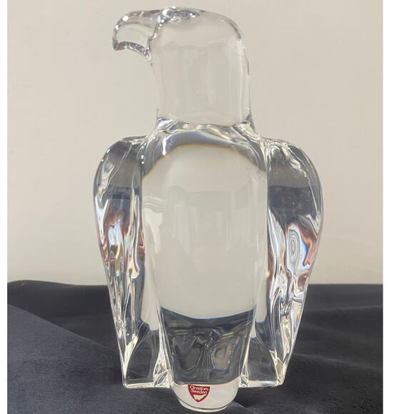 Orrefors Crystal Eagle Sculpture Designed by Olle Alberius #4654/12 NWT - Picture 1 of 6
